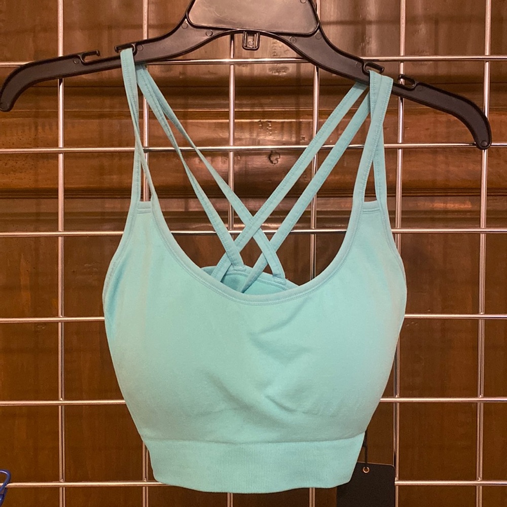 Peach Seamless Strappy Bra